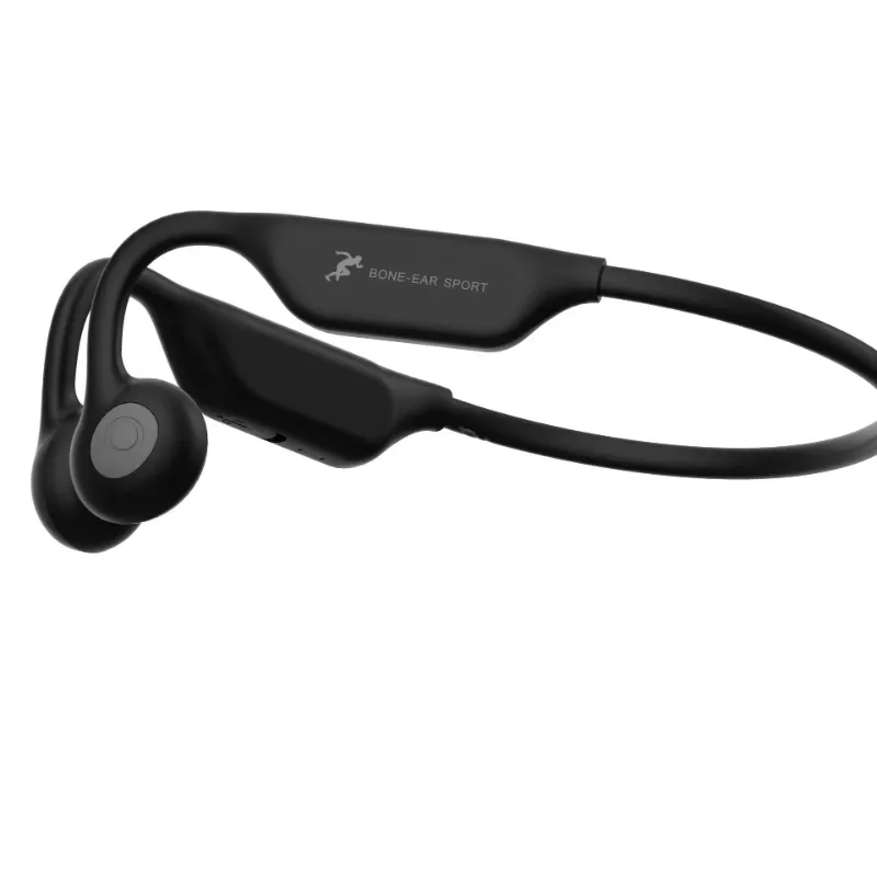 ワイヤレススポーツ防水リアル骨伝導bluetoothヘッドセット、耳掛け式イヤホン