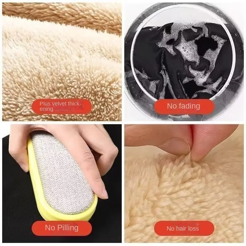 Ensemble polaire d'agneau pour hommes, vêtements chauds d'hiver résistants au froid avec sweat à capuche et pantalon en polaire épaisse, grand ensemble deux pièces explosif à la mode