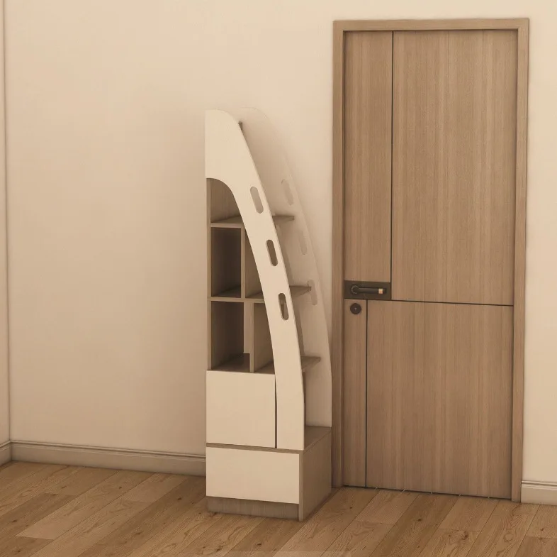 Wardrobe type t Bookshelf lDrawer type  Separate upper and lower bed