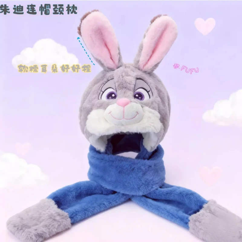 ズートピア ニック・ワイルド 3 in 1 ぬいぐるみ帽子スカーフ手袋セット キッズボーイズガールズ冬暖かい漫画動物コスプレ衣装