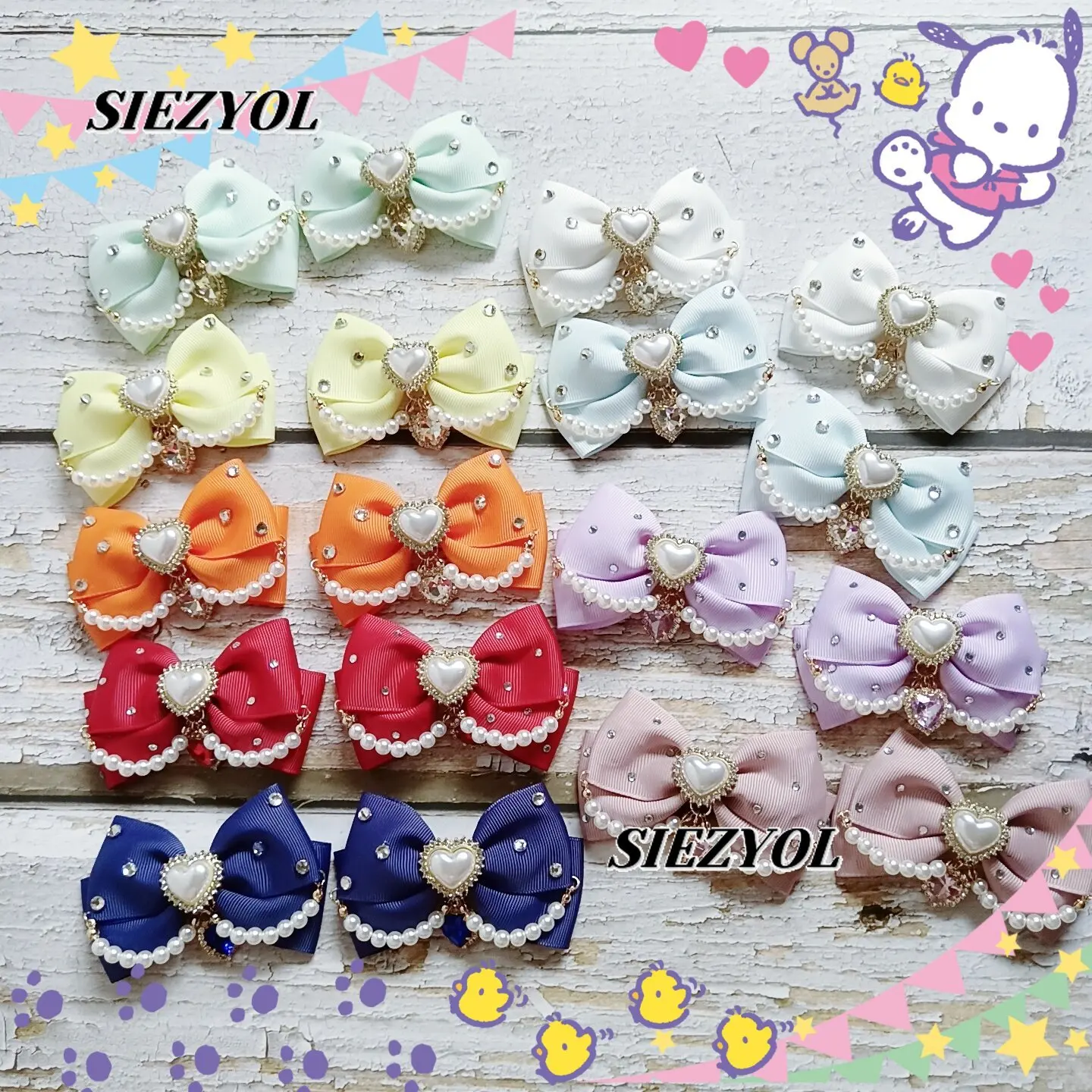 cute-hair-accessories-japanese-style-sweet-girls-rhinestone-beaded-hair-clip-hairpin-mass-production-type-headwear