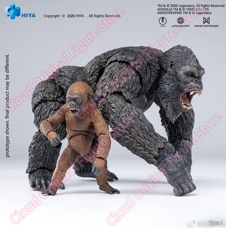 100% Original Haiya Exquisite Basic Series Godzilla X Kong The New Empire Kong & Suko Set Action Figure Collectible Model Toys