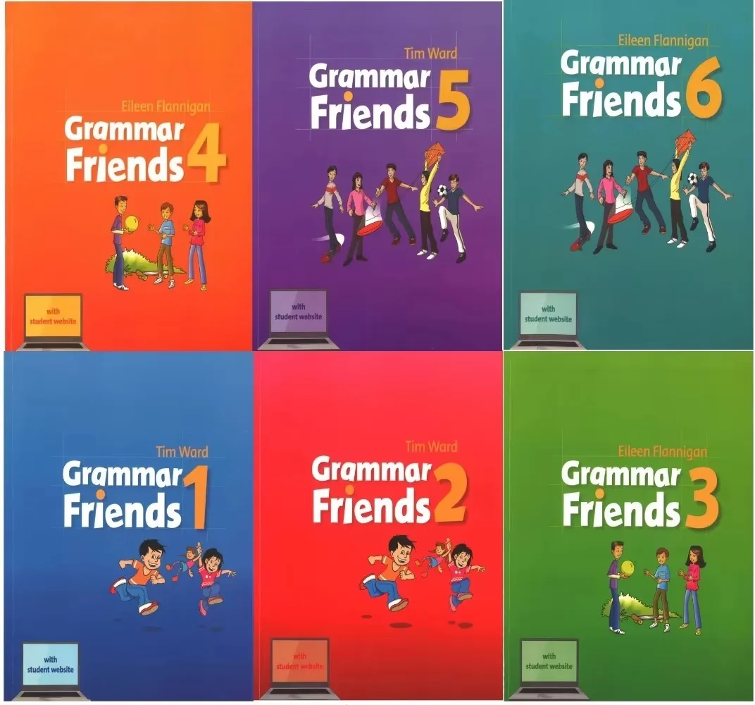 Oxford Grammar Friends 1-6 book set, complete English grammar for children's systematic grammar learning and exam practice