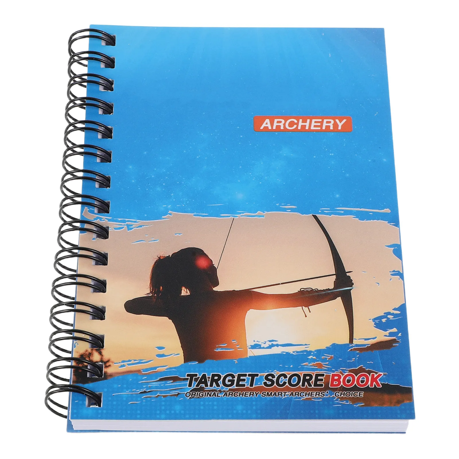 Archery Scorecard Book Spiral Bound Portable Compact Design for Tournament Practice Field Archery Range Journal Accurate Scoring