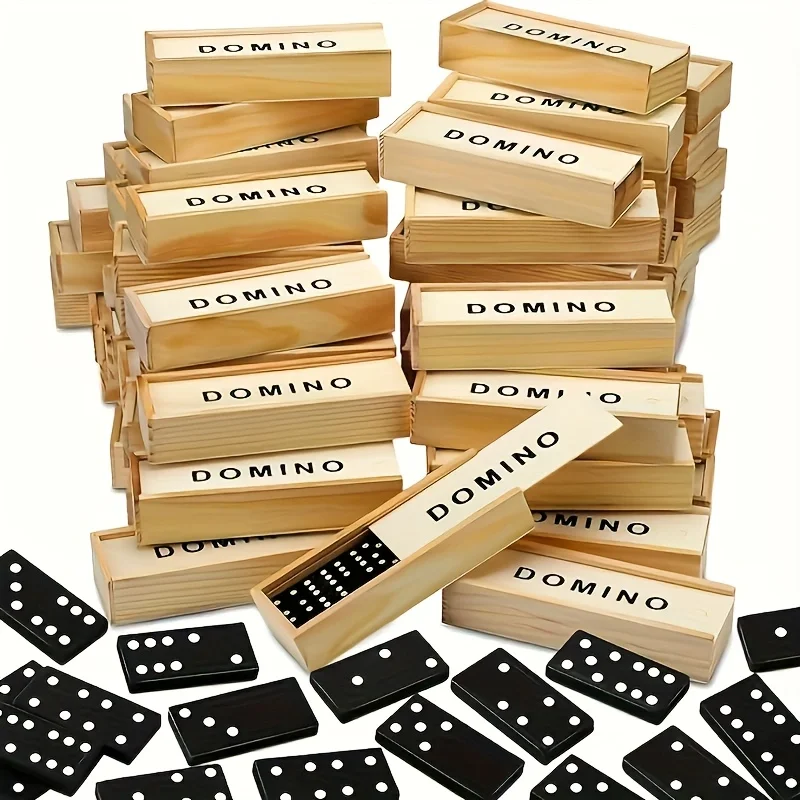 28Pcs/Box Mini Wood… - image