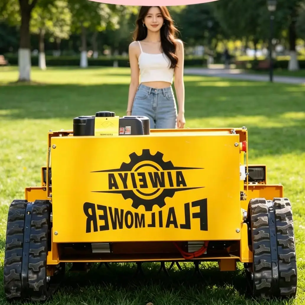 

Customized NEW Lawn Mower Robot Remote Control Mini Grass Cutter Flail Zero Turn for Home Garden - Upgraded