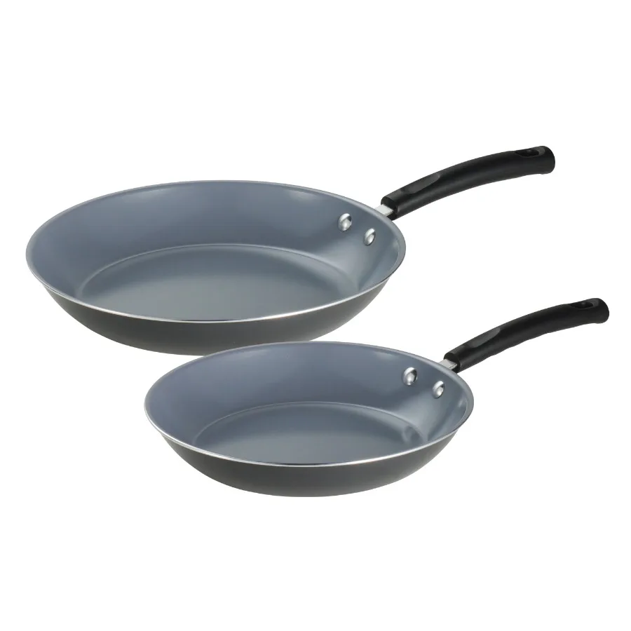 PrimaWare Ceramic Gray Saut Pan Set 2 Piece
