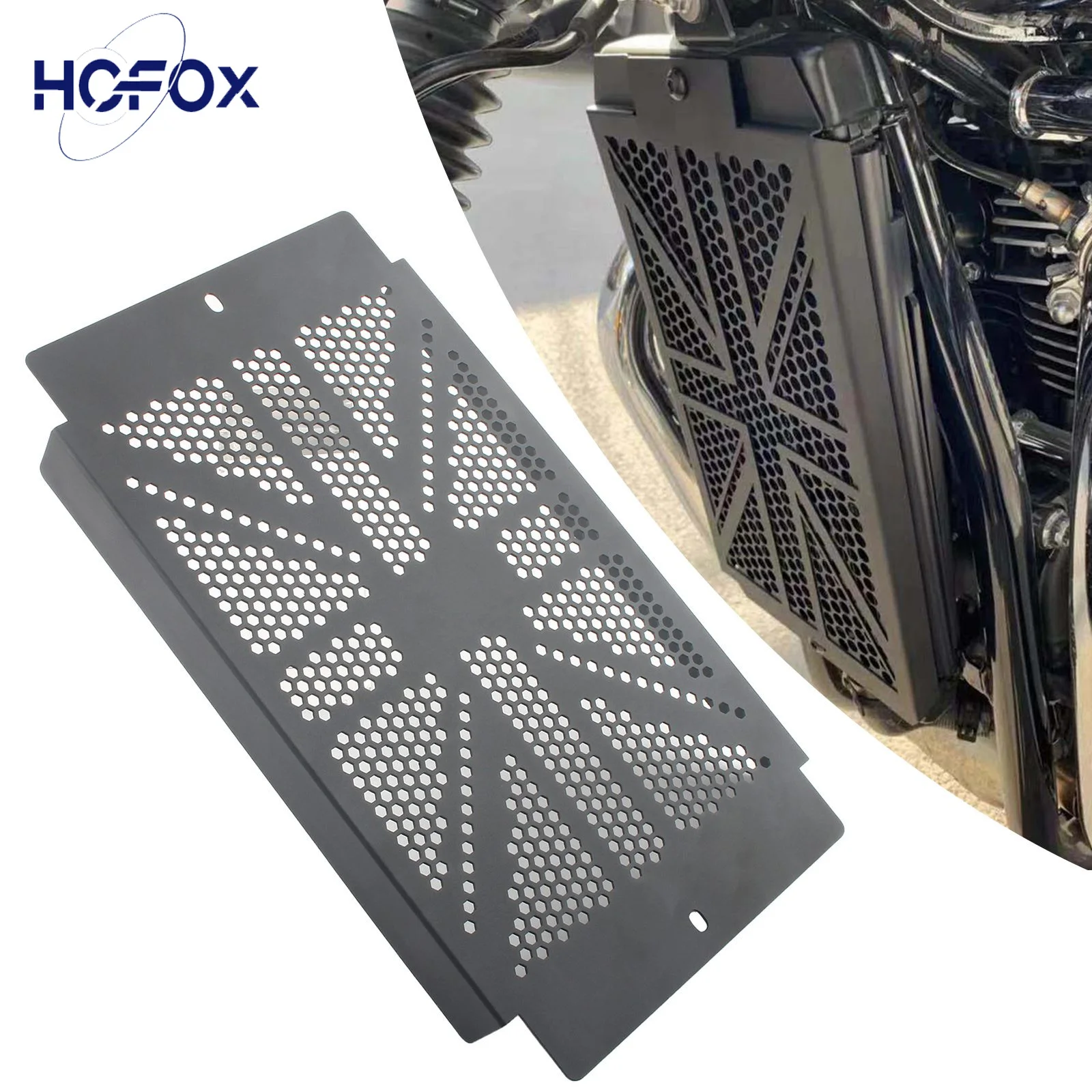 

Motorcycle Radiator Guard Radiator Grille Guard For Bonneville Bobber Thruxton Street Speed Twin