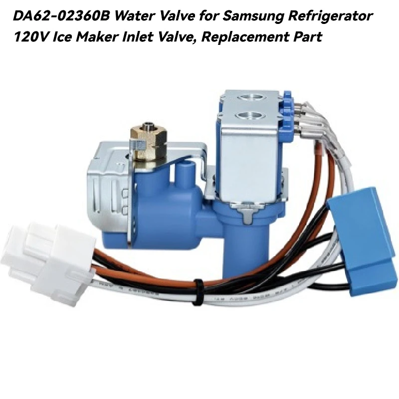 DA62-02360B Water Valve for Samsung Refrigerator – 120V Ice Maker Inlet Valve, Replacement Part