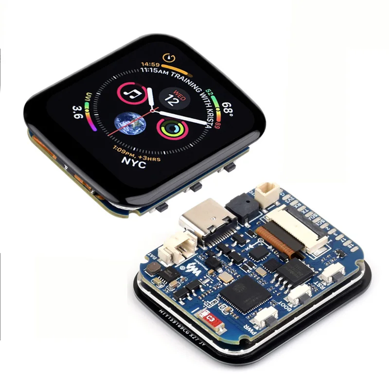 ESP32-S3 1.69inch LCD Touchscreen Display WiFi Bluetooth With QMI8658C QST Attitude Gyro Sensor Accelerometer For Arduino/Python