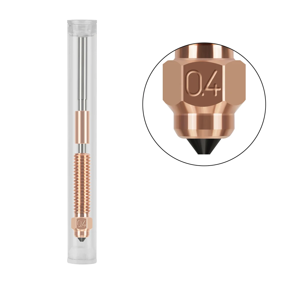 Für Creality K1c Düse K1 Max Gehärtete Stahldüse Schnellwechsel All-in-One High-Flow Bimetall Heatbreak für Ender 3 V3 3D-Drucker