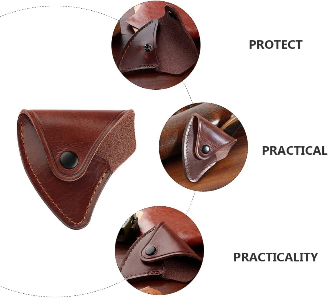 Camping Accessories 1pc Tool Outdoors Adjustable Sheaths  Blade Gardening Men Camping  Leather Outdoor Sleeve Rustic Case Brown