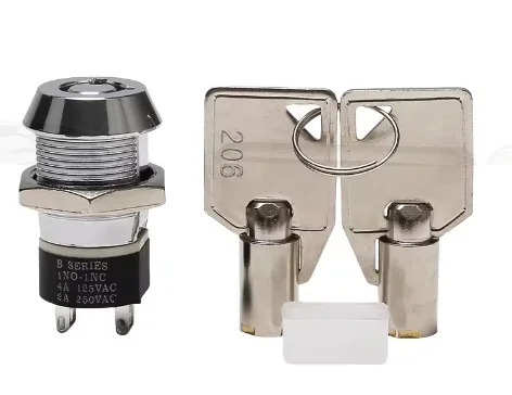 Interruptor de chave de bloqueio de estação base de elevador Peças de elevador de bloqueio de chamada externa JK206B