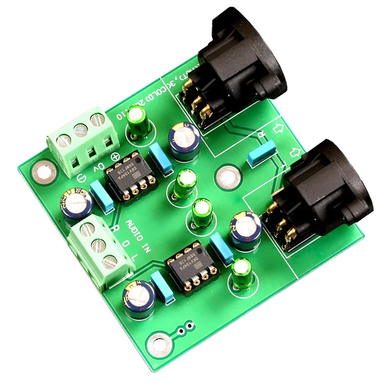 DLHiFi Second Version DRV134PA Dual Channel Single End Balanced Finished Board For HiFi CD player Preamp