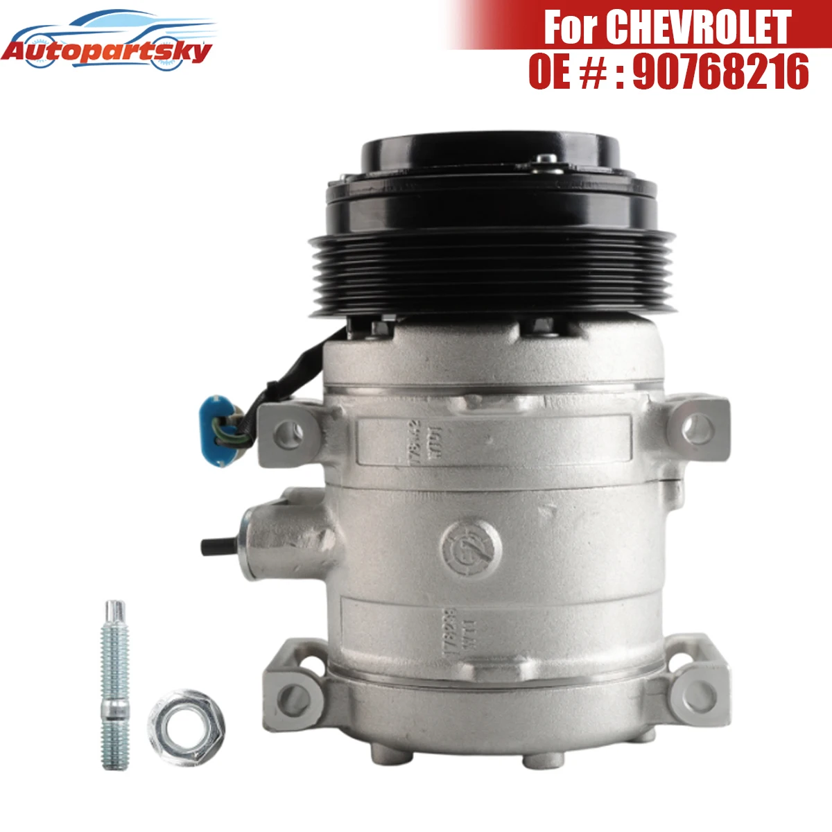 Compresor de Aire Acondicionado para Auto, 9070634 90768216 203159 CO11774, para CHEVROLET AVEO 1.5L 2017-2021, CAVALIER 2020-2022, Nuevo