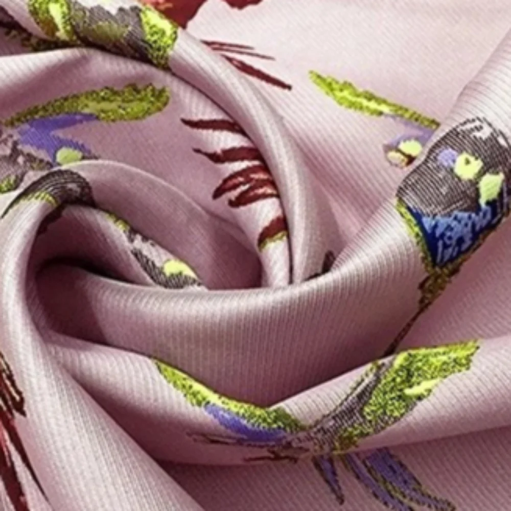 

Parrot Pattern Yarn Dyed Jacquard Brocade Fabric Spring Summer Autumn Dress Suit Clothing Design Sewing Cloth Wholesale by Meter