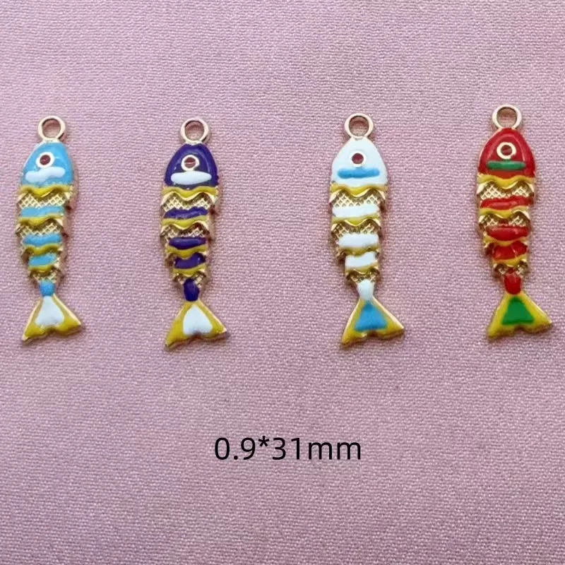 10pcs Pendant New Hot Selling Koi Fish Necklace Pendant Retro Enamel National Style High Grade Non fading Jewelry Accessories image 6