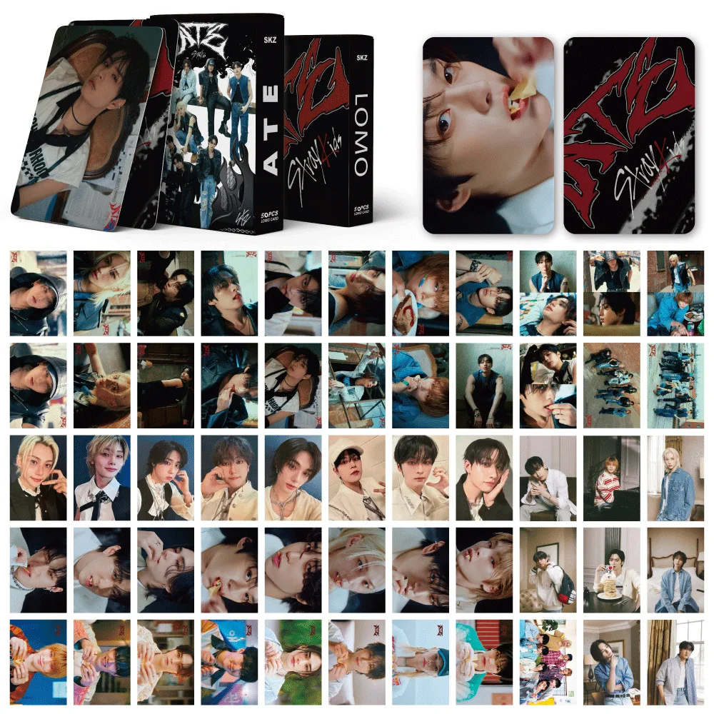 

Новые коллекционные карточки SKZOO: Lomo-карточки Stray Kids, коллекция «Surrounding Stars», маленькие карточки с концертов, открытки, коллекционные карточки ATE.