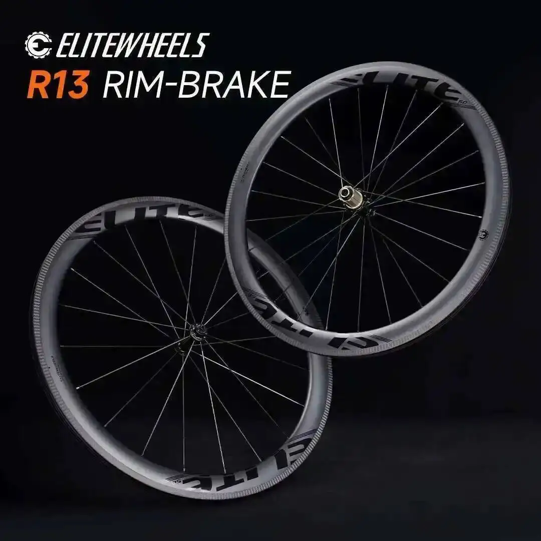 

ELITEWHEELS Super Light R13 Road Carbon Wheelset For racing wheelsets 50 60mm Depth Tubeless