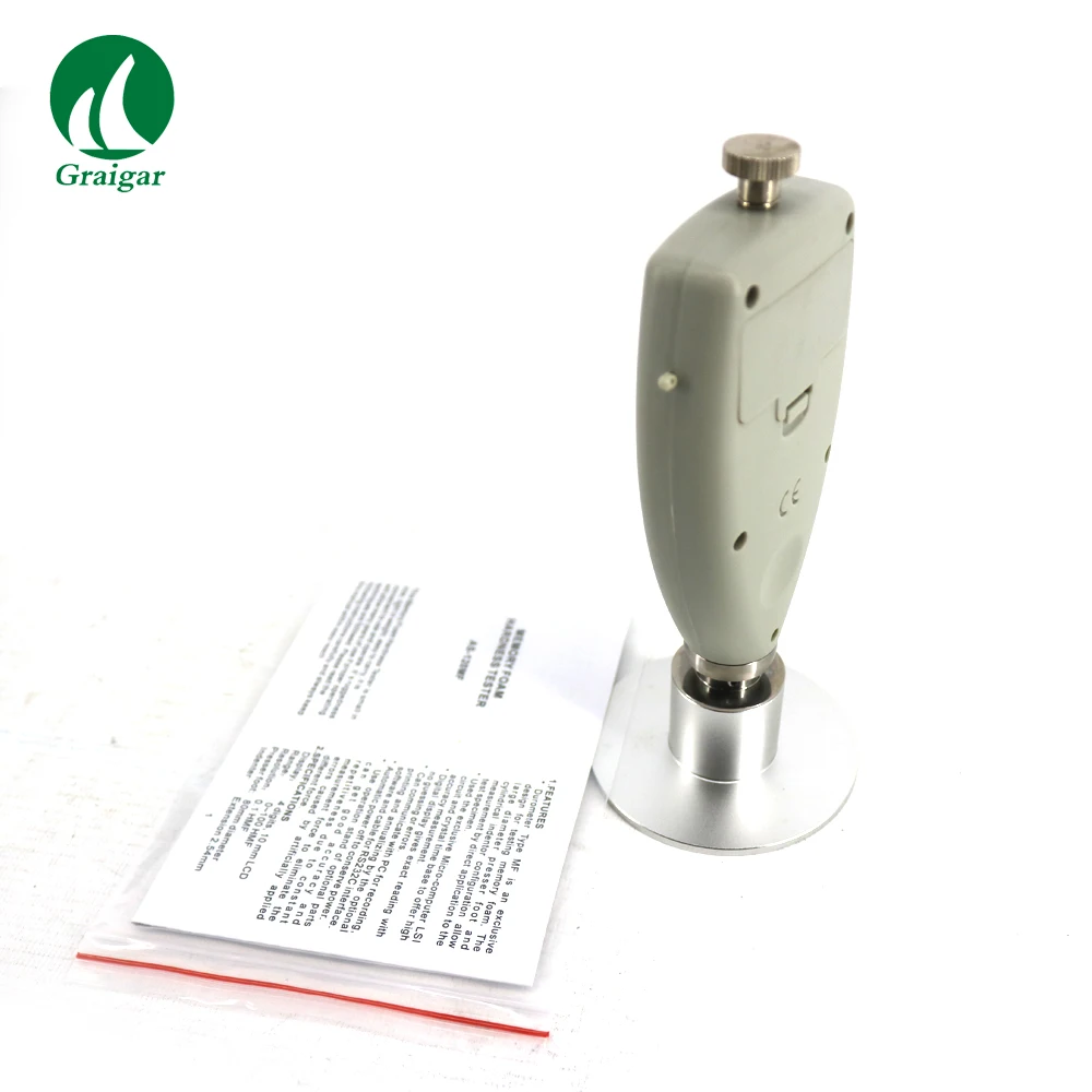 AS-120MF Foam Hardness Tester Foam Durometer With USB Data Output Range 10~90HMF