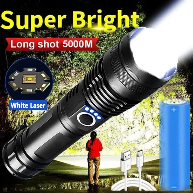 Super XHP120 Powerful Led Flashlight High Power Led Flashlights USB Rechargeable Flashlight Tactical Torch For Camping,Outdoor