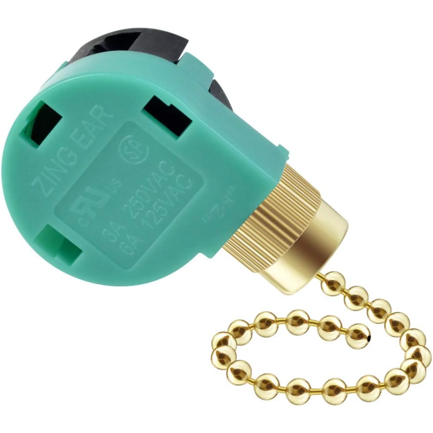 Pack Ceiling Fan Switch  Speed 4 Wire Zing Ear ZE-268S6 Fan Pull Chain Switch Replacement Speed Control Switch for Ceiling Fan L