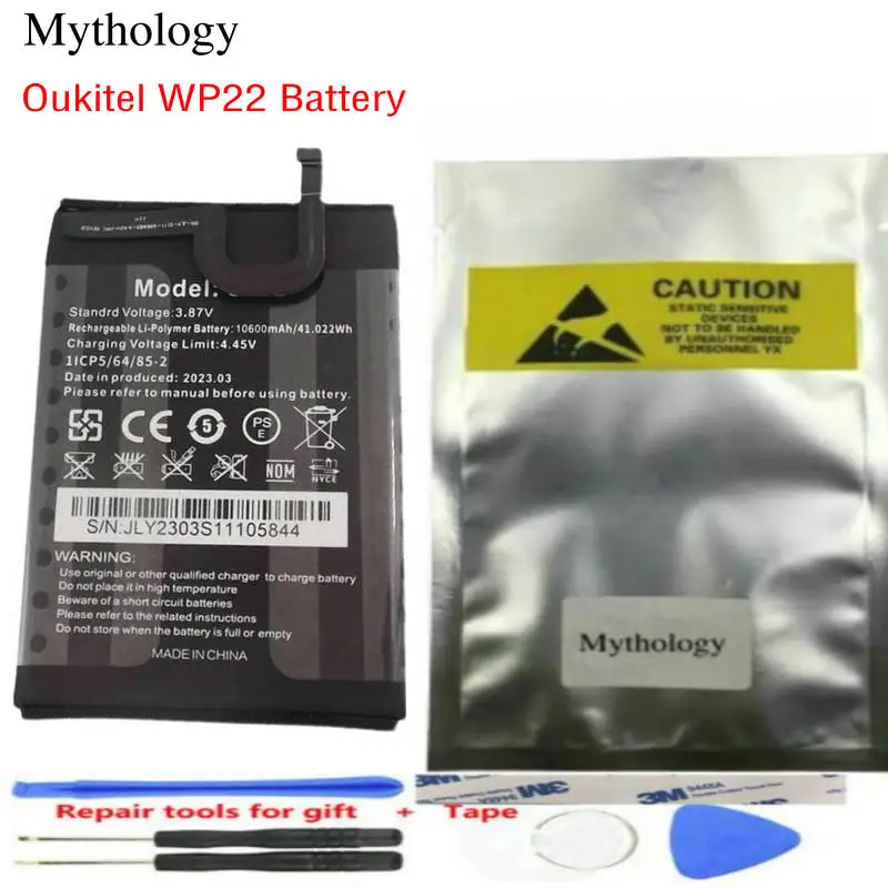 

Battery for Oukitel WP22 Bateria Original 10000mAh Smartphone Accessories