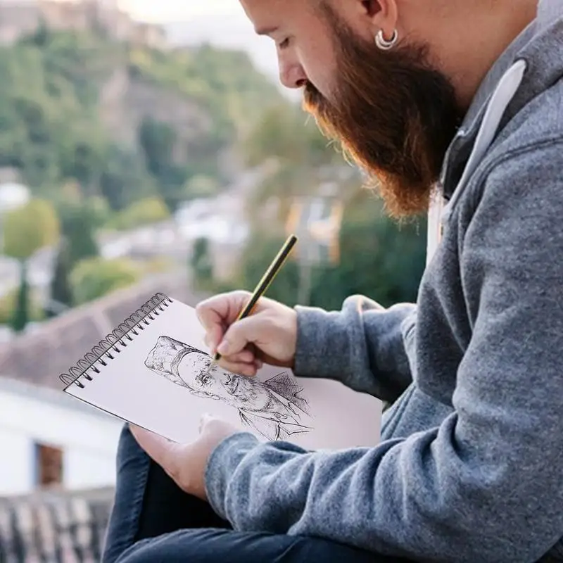 لوح ورقي للرسم بغطاء صلب ، دفتر رسم فني ، كتاب رسم ، لوازم رسم للطلاب المبتدئين والفنانين ، 24 ورقة