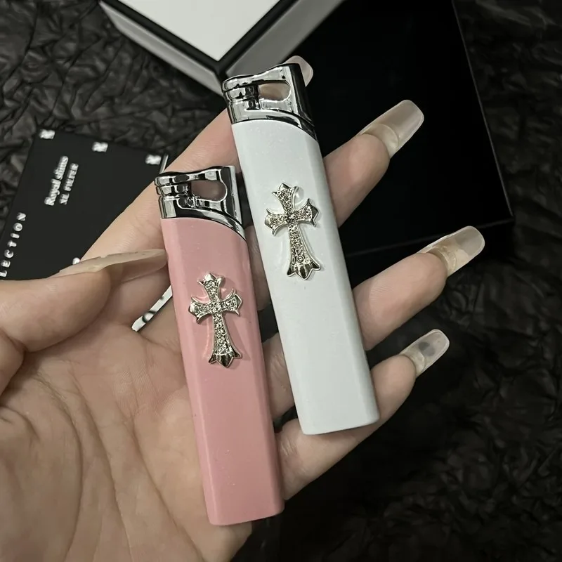 

Cross Series Handmade Original High Beauty Powder Flame Butane Gas Lighter Outdoor Windproof Flame Mini Portable Lighters Gifts