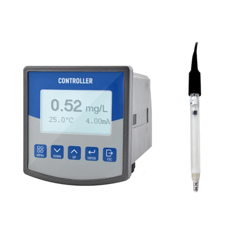 WQ7707O SENTEC Online 4-20mA RS485 Residual free Chlorine controller meter with sensor probe