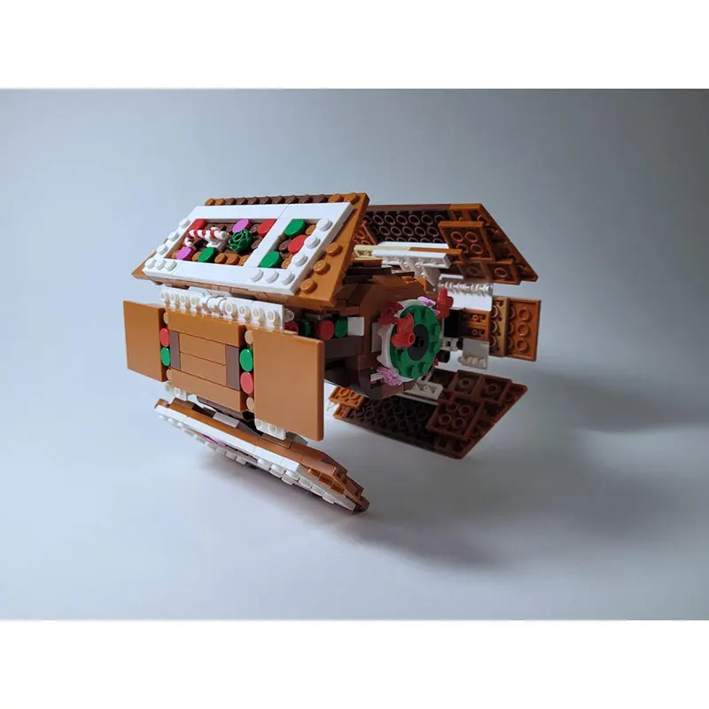 MOC Building Block Serie Space Wars Pan di zenzero Space Wars Modello in mattoni Giocattolo educativo Compleanno Regali per adulti MOC-238305 500 PZ