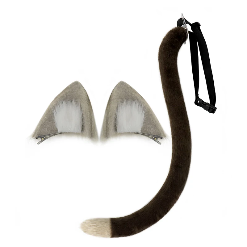 Genshin Impact  Lynette Cosplay Cat Ear Beast Ear Set Simulation Handmade Headwear Hair Clips Cos Comic Exhibition Prop