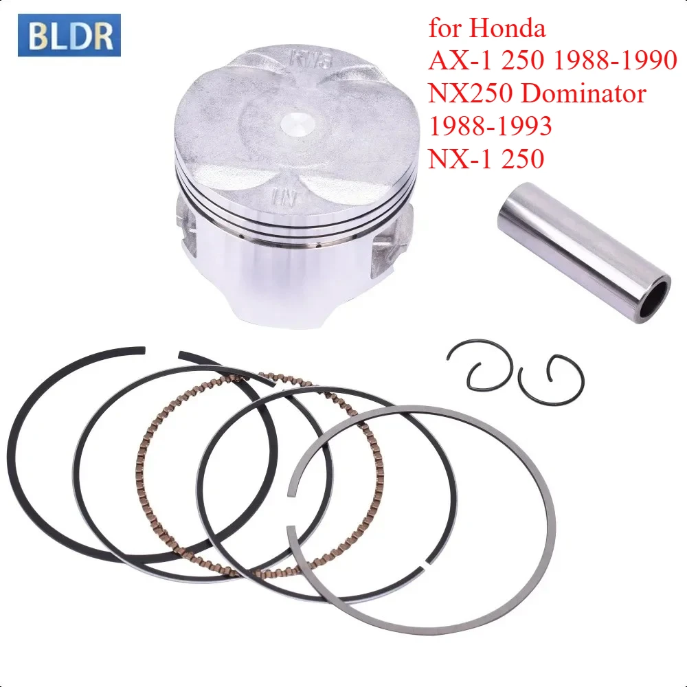 

70mm Motorcycle Engine Piston Rings Kit for Honda AX-1 250 1988-1990 NX250 Dominator NX 250 1988-1993 NX-1 250