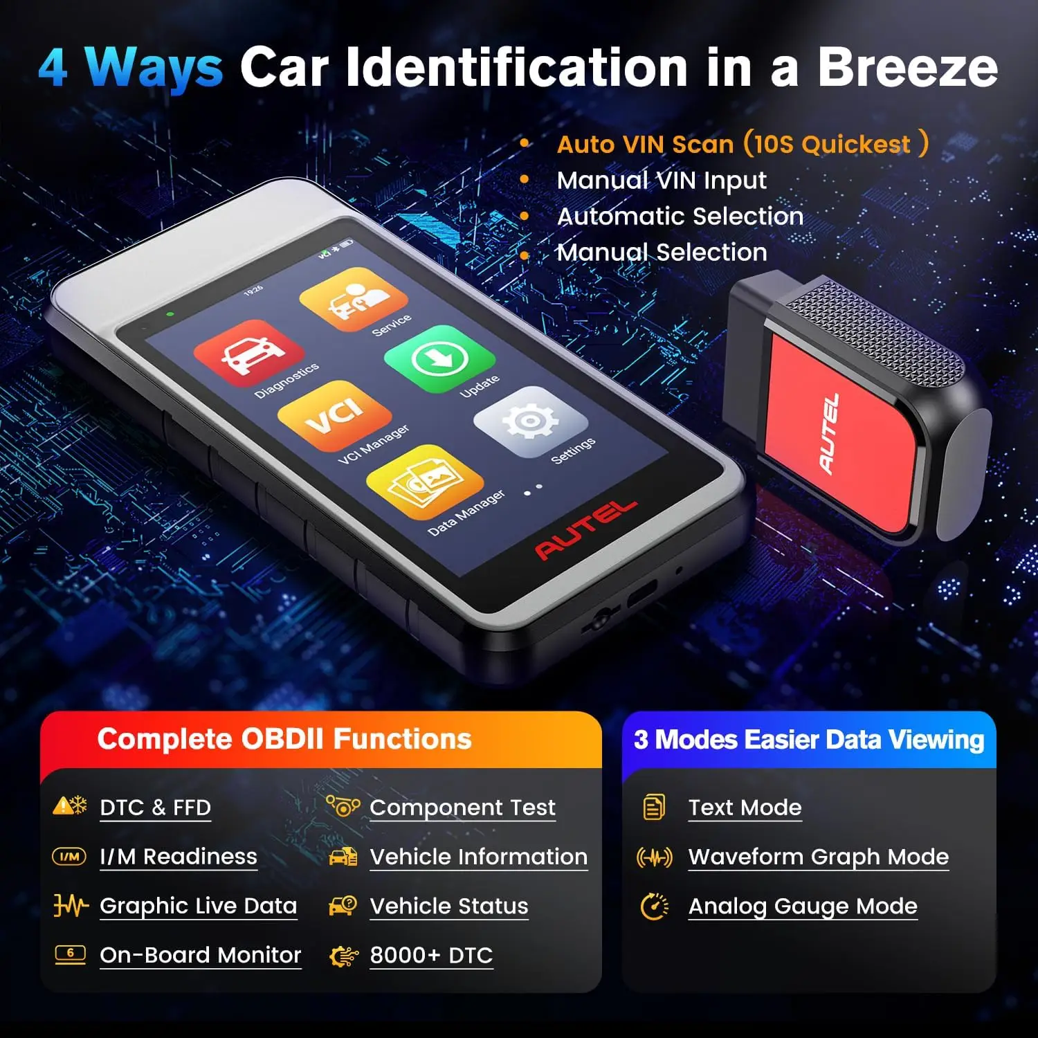 Autel MaxiDiag MD906 PRO أدوات الماسح الضوئي التلقائي أداة تشخيص السيارة قارئ رمز Obd2 مع ترقية CAN FD من MD806PRO MD808PRO