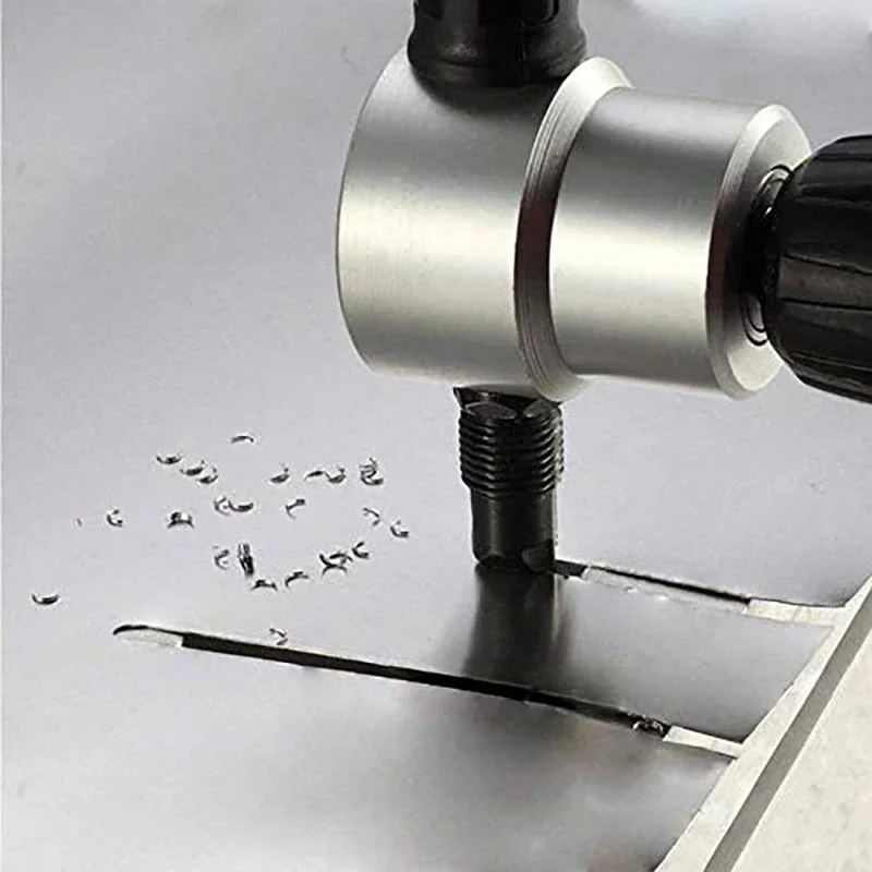 Electric Sheet Metal Cutting Double Head Nibbler Blade Saw Cutter Tool Drill Accessory Machine Punching Shears Modification