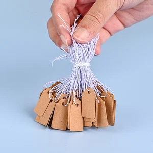 Blanker rechteckiger Preis, Papierkarten, geeignet für String Tie Watch -Schmuckanzeige, Rohstoffpreis, DIY 8 Hauptverkaufslabel zum Preis - №1