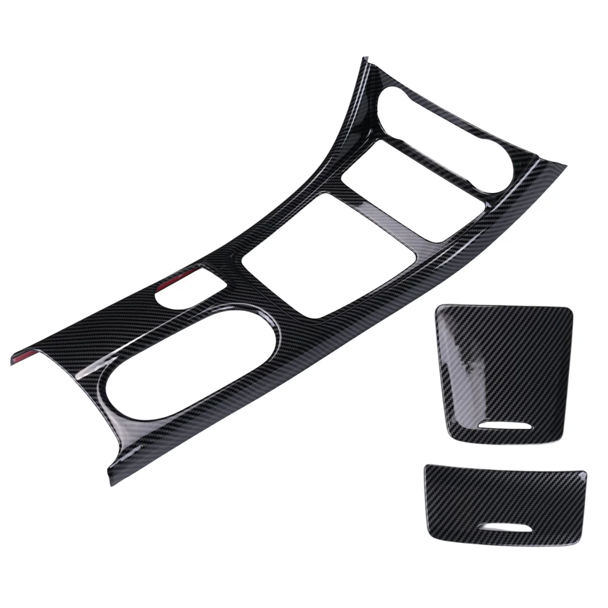 

Car Center Console Water Cup Holder Panel Trim for Mercedes Benz GLA CLA A Class W176 2013-2018 LHD ABS Carbon Fiber