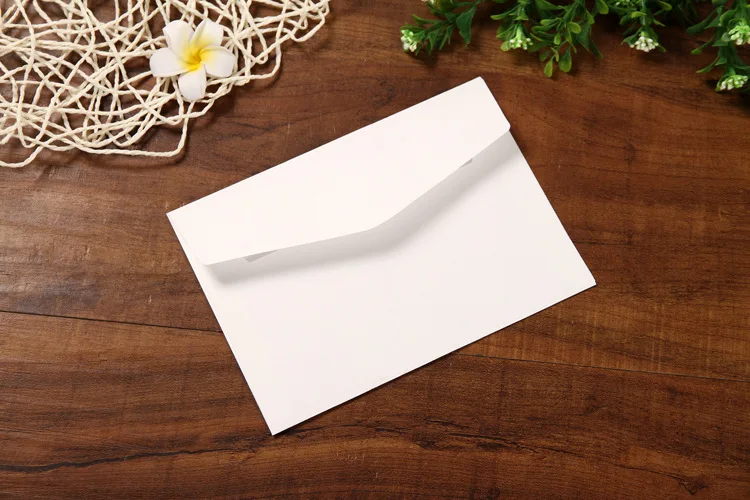 10pcs/set Classical Brown White Black Kraft Blank Mini Paper Window Envelopes Wedding Invitation Envelope Gift Envelope 3 Color