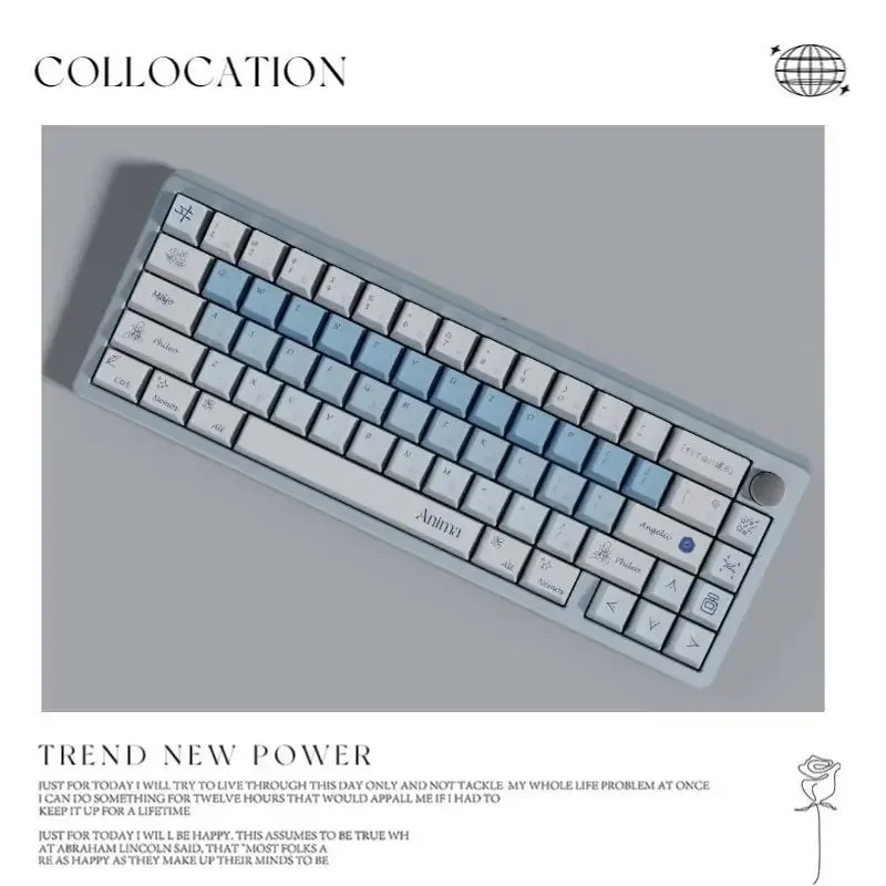 

Different World Theme Original High Keycap PBT Sublimation Mechanical Keyboard Keys