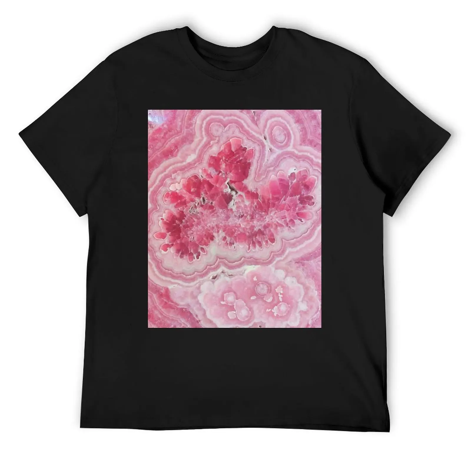 

Rose Quartz Marble Agate T-Shirt funny shirt cotton quick drying cute tops anime mens workout shirts