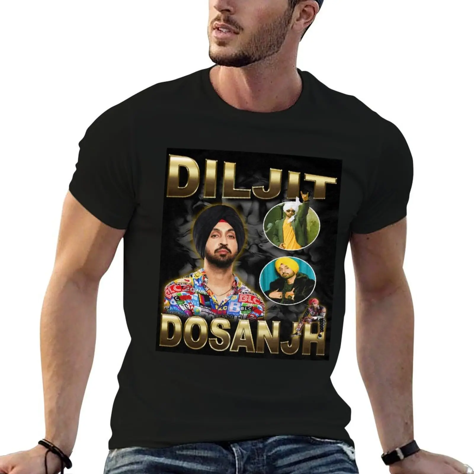 

diljit dosanjh vintage style T-Shirt t shirts designer funny t shirts man T-Shirt