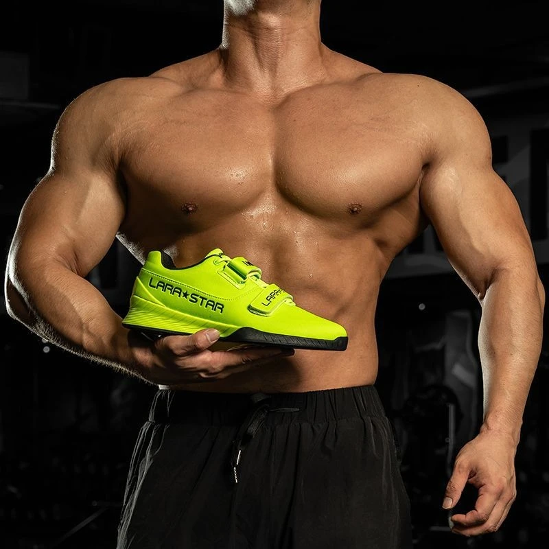 Professional Men Weight Lifting Sneaker Anti-Slip Squatting Shoes Unisex Squat Hard Pull Shoe Big Size 47 Gym Training Shoes Man