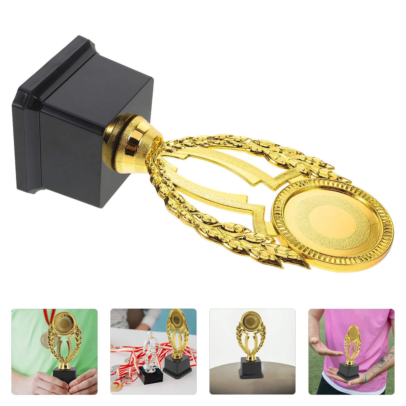 

Пластиковый золотой для игрушек, награда за футбольные соревнования, легкий прочный трофей с героями мультфильмов, декоративный многоцелевой