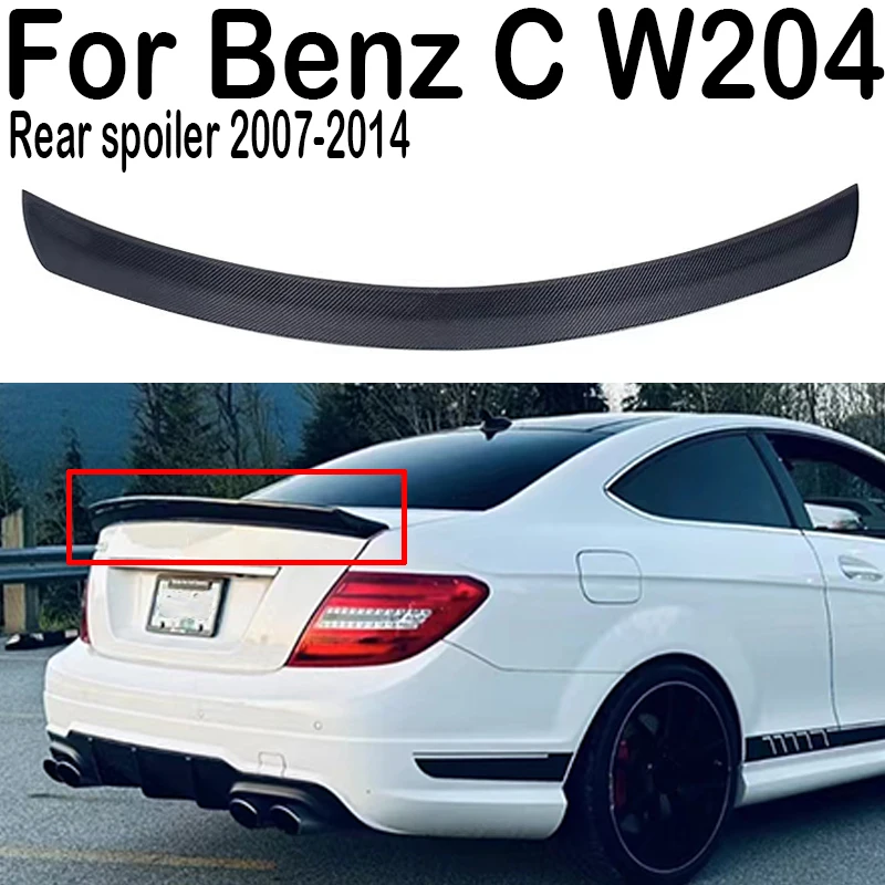 

For 2007 08 09 10 11 12 13 14 Mercedes Benz C-Class W204 C180 C200 C260 C300 C63 Rear Trunk Lid Boot Car Spoiler Wings Tuning