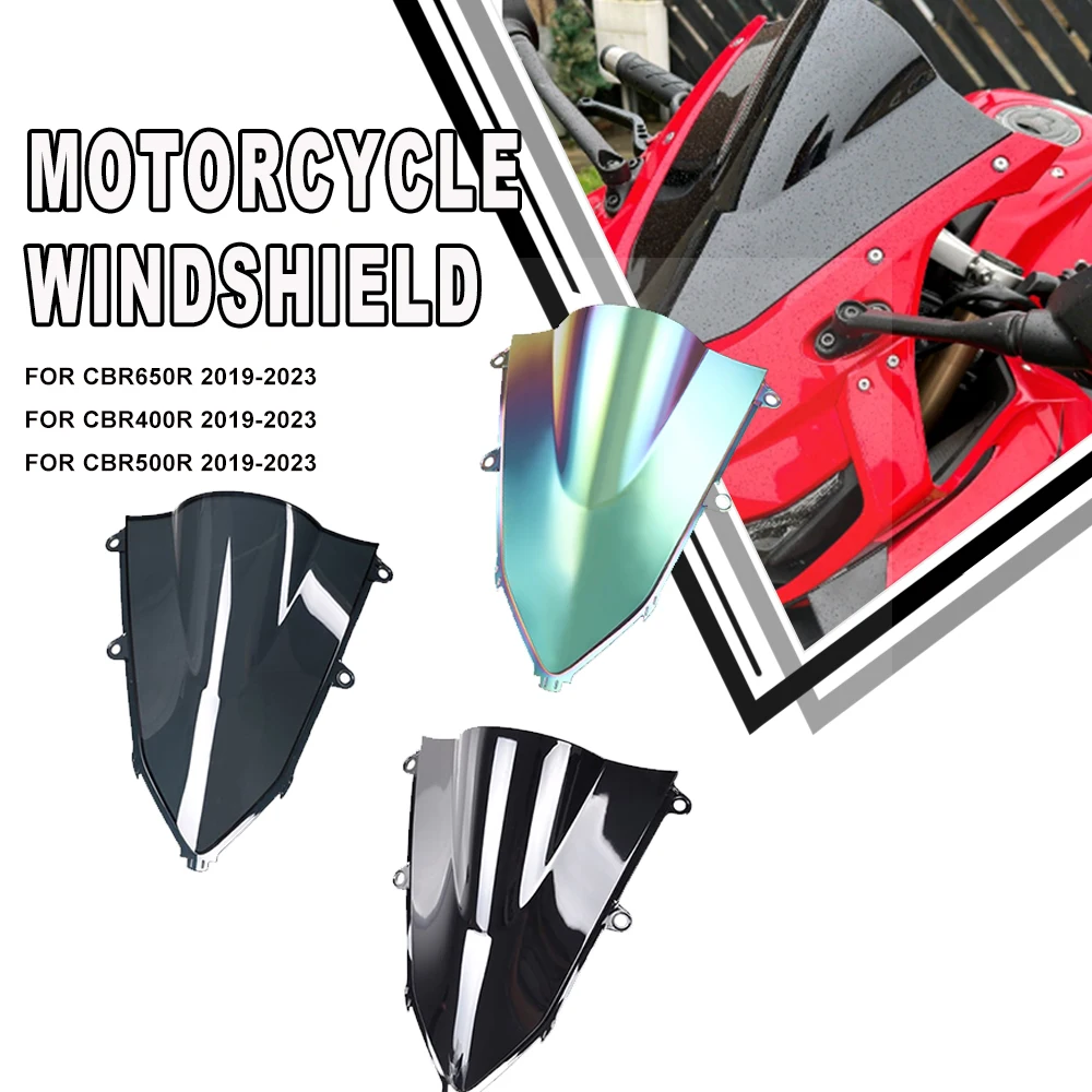 

2023 CBR650R CBR400R Motorcycle Windshield Windproof Windscreen Deflector For Honda CBR 650R CBR CBR 400R 2019-2023 CBR500R 2019