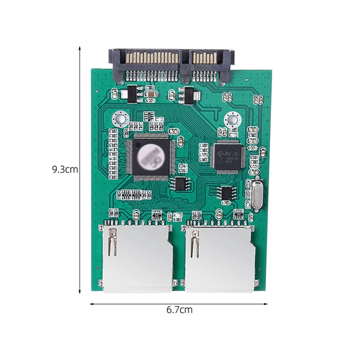 Adaptador de tarjeta SD SATA de 2,5 pulgadas, convertidor de tarjeta SD de 15 pines y 7 pines, compatible con 128GB para ordenador portátil y tableta