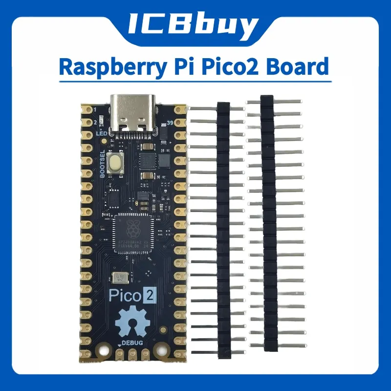 لوحة تطوير Raspberry Pi Pico2 RP2350 متحكم صغير Raspberry Pi Pico2 RP2040Typec