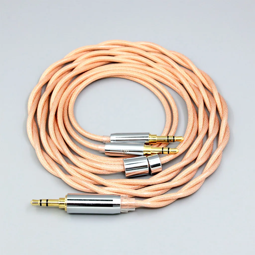 オンキヨーa800用イヤホンケーブルフィデリオx3ケンナトンコードヘッドフォン、タイプ6 756コアシールド、7n litz occ、3.5mm、ln007995