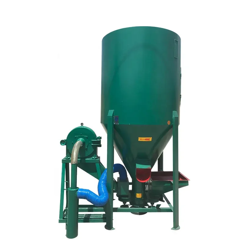 

500kg/h carbon steel animal pig chicken poultry feed crushing and mixing machine