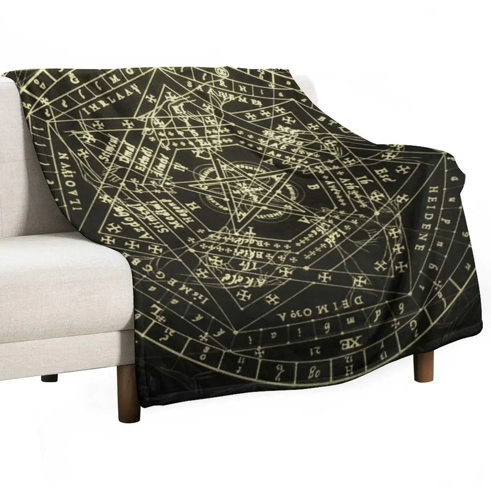 Enchanting Magik Circle: Mystical Art for Your Everyday Throw Blanket Bed covers Beautifuls Blankets